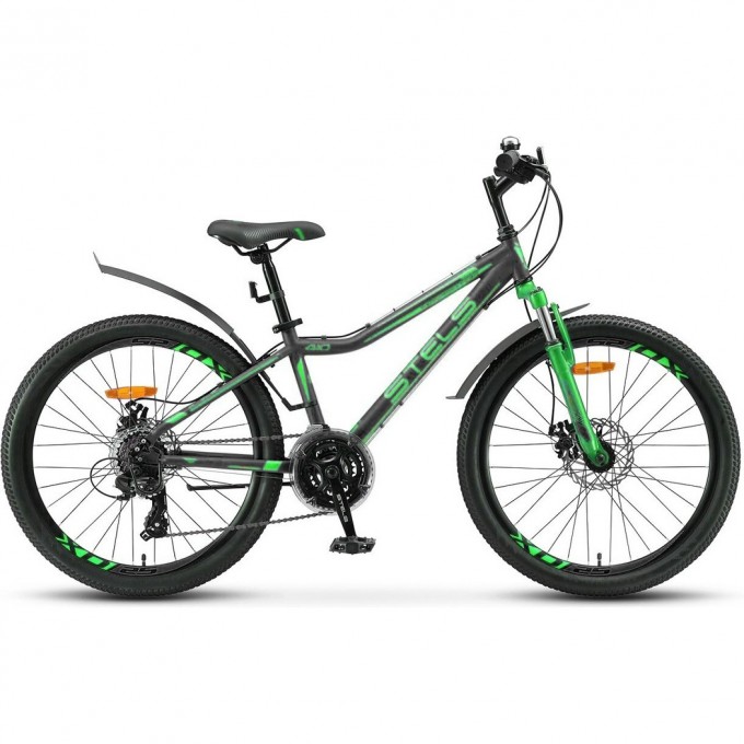 Велосипед STELS Navigator 24" 410 MD V010 черный/зеленый (LU091556), рама 12" KUBC0067982021KU0010947 Велосипед STELS Navigator 24" 410 MD V010 черный/зеленый (LU091556), рама 12" KUBC0067982021KU0010947