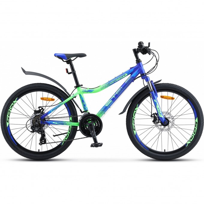 Велосипед STELS Navigator 24" 450 MD V030 синий/неоновый-зеленый (LU093466), рама 13", 2023 JU000414982022KU0003718 Велосипед STELS Navigator 24" 450 MD V030 синий/неоновый-зеленый (LU093466), рама 13", 2023 JU000414982022KU0003718